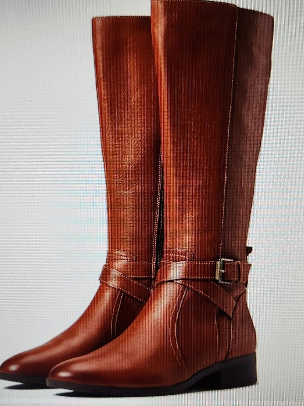 Naturalizer "Rena" Cedar Spice Leather Riding Boots. NIB. Size 6 Wide Calf